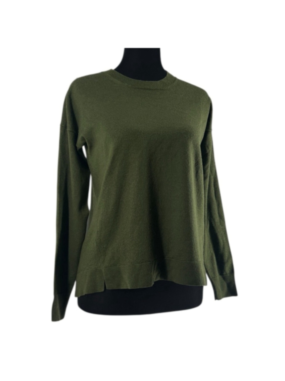 J. Crew sweater merino wool Green Knit Top warm soft preppy sz xs